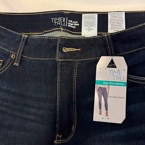 dark denim with a good stretch to it